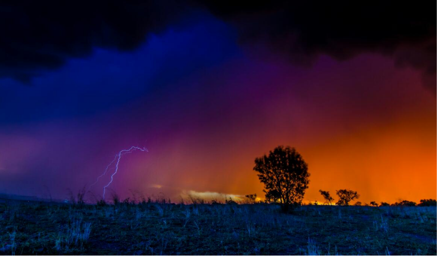 Fire at night by Shane Rorke